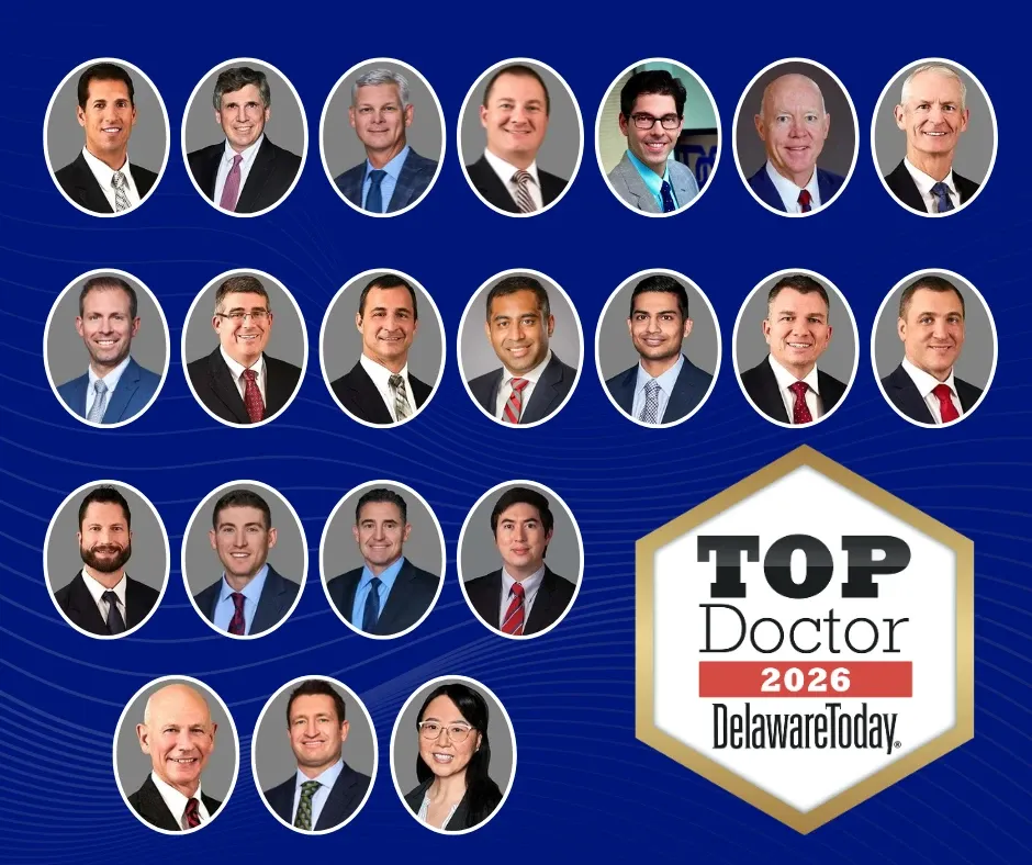 Delaware Orthopaedic Specialists Top Doctors 2026 Graphic